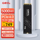 GEIL金邦 2TB SSD固态硬盘 M.2接口(PCIe 4.0 x4)NVMe SSD游戏高性能版 高速5000MB/S P4L系列