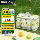 爱尚游（ASY）保温袋饭盒袋保温箱手提冰袋冷藏包母乳药品保冷保鲜盒 保温包保温箱送餐箱 水果保鲜盒便当包 妈咪包新妈妈背奶包户外野餐包储奶包 树叶