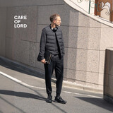 CARE OF LORD轻气球系列 冬季男士羽绒内胆可外穿鹅绒马甲背心9610 黑色 3XL ｜鹅绒 67G