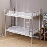 泰森隆盛 上下床铁架床铁艺双层床高低床上下铺宿舍学生员工床工地双人床 加厚加固上下床+环保纯棕床垫