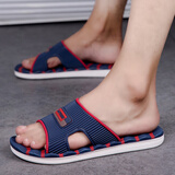 速狐踩屎感大码男士拖鞋男室外室内夏季防滑潮流外穿夏天软底凉拖鞋男 红色 43 脚宽胖拍大一码