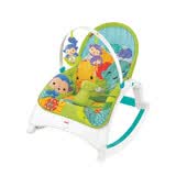 费雪（Fisher-Price）婴儿多功能轻便摇椅 新生儿哄睡安抚摇床满月礼物 热带雨林多功能轻便摇椅DMR87
