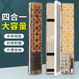 渔技多功能三层渔具漂盒大容量漂盒套装全套浮漂子线盒三合一鱼具用品 510红色款漂盒