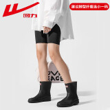 回力雨鞋女时尚成人女士中筒雨靴防水鞋胶鞋HLOZ3 嘿 37 