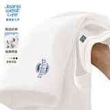 JEANSWEST LIFE真维斯纯棉长袖t恤男春秋新款小胸标印花打底衫青少年220g上衣男A