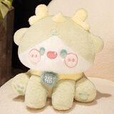 达娃可爱女孩礼物泰迪熊公仔毛绒玩具小号狗狗玩偶布娃娃圣诞节礼物女 QQ龙嫩芽绿约30厘米 萌宠玩偶