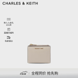 CHARLES&KEITH质感纯色包包女包多卡位短款钱包女士生日礼物CK6-10680907 Ivory象牙色 XXS