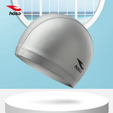 浩沙hosa泳帽 男女通用成人布艺pu涂层防水游泳帽 高弹不勒头长发护耳