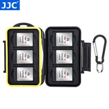 JJC 相机存储卡盒 收纳卡包 记忆短棒 SD TF CF SXS XQD SIM手机卡 内存卡保护盒微单单反卡盒 6张XQD或CFexpress Type-B卡