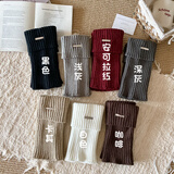 季米塔（Jimita）儿童袜套秋冬加厚女童纯色堆堆袜韩版中大童女宝宝针织保暖小腿套 颜色自选（订单备注） - 2双 均码（袜长约26cm）