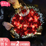 觅今生送女友老婆妈妈长辈玫瑰花束鲜花同城配送当天送鲜花全国花店送花