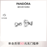 潘多拉（PANDORA）闪亮永恒符号耳钉925银无限符号百搭精致生日礼物母亲节礼物