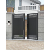 铁艺庭院大门铝合金别墅双开门小区户外不锈钢电动铝艺门乡村院门 以上做铝合金材质/每平方