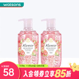 蔻斯汀（KUSTIE） 【屈臣氏】花瓣沐浴露沐浴液500ml 新旧包装随机发货 粉红草莓沐浴露500ml*2件