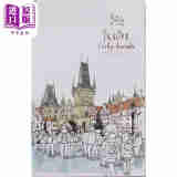 Sasi‘s Sketchbook: 1 Prague, Cesky Krumlov 进口艺术 Sasi的28天欧洲之旅速写: 布拉格（第1-14天） 旅游游玩手账绘本 泰