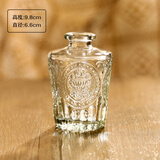 梵冈尬蒂北欧精致迷你玻璃花瓶水养鲜花装饰小花瓶感花器摆件 矮浮雕