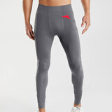 灰壳美利奴羊毛速干裤男户外跑步滑雪保暖内衣美丽诺打底保暖裤 朋克灰 180gsm M 【推荐120-140斤】