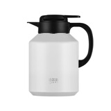 哈尔斯（HAERS）焖茶壶泡茶专用保温壶316内胆大容量办公室闷茶壶茶水分离 雅白 2000ml