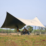 牧高笛（MOBIGARDEN）天幕 户外露营遮阳防晒牛津布黑胶天幕俊庭530 NX22680014 和风沙