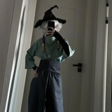 华可光遇cos服君悦sky光遇游戏周边预言季巫师古风cosplay装武士裤 全套衣服【上衣加裤子+手套】 XL