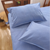 罗盛凯丽（ROSEN KELY） 床单 老粗布床单   纯棉粗布床单 全棉格子纯棉床单  色织平纹 YC新蓝小格 200cmx230cm