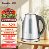 铂富（Breville） BKE425 家用烧水水壶不锈钢烧水壶电热壶1.7L容量广口设计清洗方便 不锈钢色 1.7L