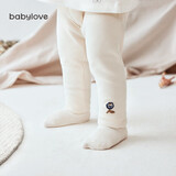 babylove婴儿裤子春秋款弹力打底裤女宝宝休闲裤居家内穿百搭长裤