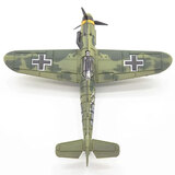 玩控 二战飞机模型军事拼装模型BF109玩具diy手工制作仿真模型 军绿色
