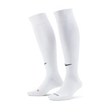 耐克NIKE袜子男女同款 速干透气足球袜 高袜一双装SX4120-101白M