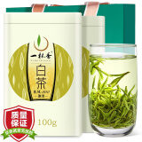 一杯香茶叶绿茶安吉明前白茶2盒共200g春茶新茶嫩芽自己喝送礼袋