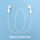JZEPHF耳机挂绳无线耳机防丢绳适用苹果AirPods华为vivo漫步者oppo小米蓝牙防掉运动挂绳防脱落后绕式 防丢绳-透明色-JD076
