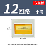 格宇锐pz30配电箱盖板家用电表箱面板强电箱电箱盖板盒配件空开照明盖子 小型12回路铁盖