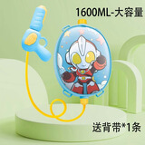 知识花园儿童卡通男女孩宝宝玩具煎蛋侠独角兽背包喷洒水枪泼水儿童节礼物 煎蛋侠-蓝色1【1600ml】