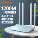 COMFAST无线路由器千兆5G双频1200M家用高速wifi有线网百兆端口大功率校园宿舍小户型宽带专用CF-WR616AC