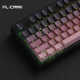 腹灵mk870 pro蓝牙/2.4G/有线三模客制化机械键盘侧刻键盘全键热插拔DIY定制键盘RGB灯光黑莓/紫气东来 三模Pro版黑曜石-黑莓 TTC快银V2【触发更快】