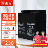 山克SK17-12 UPS不间断电源电池 铅酸免维护蓄电池12V17AH 