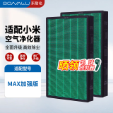 东耐伦配小米空气净化器滤芯MAX 除甲醛增强版 粉尘PM2.5滤网 2支装 （带识别芯片）