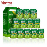 WONTAE源泰韩国风味果汁果肉果粒饮料葡萄果肉饮料礼盒装238ml*12罐