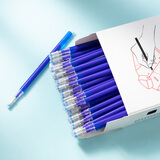 高温消失笔服装专用 布料气退热熔热消笔褪色水溶水消色笔芯布用 粗杆蓝色100支【皮革/布料通用】 高温消失或水消