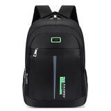 花迹（HUAJI）初中生书包男生时尚潮流双肩包小学生4-6五六年级耐磨男孩子大童  绿色