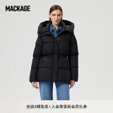 MACKAGE摩登专致系列-女士 FREYA抽绳收腰防寒保暖时尚羽绒服外套上衣 黑色 XS