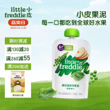 小皮（Little Freddie）豌豆菠菜苹果泥 婴儿水果泥 欧洲进口宝宝辅食泥蔬菜泥100g*1袋