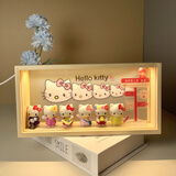 哈喽keiti礼物 盲盒生日礼物凯蒂猫哈喽KT摆件小夜灯女生女孩礼品 KT6款(终将上岸)代写贺卡