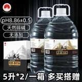 水天盛筵克东天然苏打水弱碱小分子5升大桶装家庭饮用天然矿泉水0添加0糖 1箱（2桶）