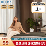 INTEX 64107单人加大充气床垫 家用午休露营户外防潮垫陪护躺椅折叠床N