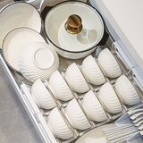 缤舍餐具套装北欧风轻奢陶瓷餐具整套家用餐具套装乔迁送礼碗碟碗筷 4人食22头配汤碗【礼盒装】 22头