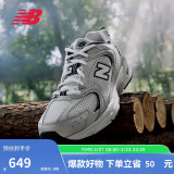 NEW BALANCE老爹鞋男鞋女鞋复古经典轻便休闲运动鞋530系列MR530KA 37.5