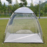 狮子龙新款多功能户外室外帐透明PVC晒太阳帐篷挡风阳光房搭建.观景帐篷 PVC帐篷+银色防雨布