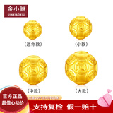 金小貅黄金转运珠足金999钱币珠3D硬金貔貅配珠手串百搭珠子自用送礼 6mm[钱币珠]0.1-0.12g