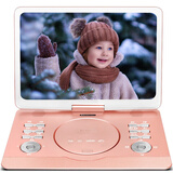 金正移动DVD播放机 便携式高清EVD电视影碟机老人唱戏机手机同屏 22#玫瑰金版 标配